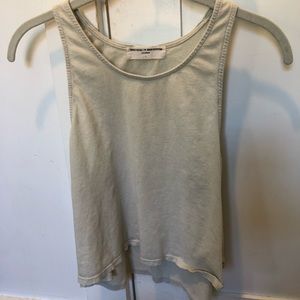 Pale Green Urban Outfitters Cropped Tank Top